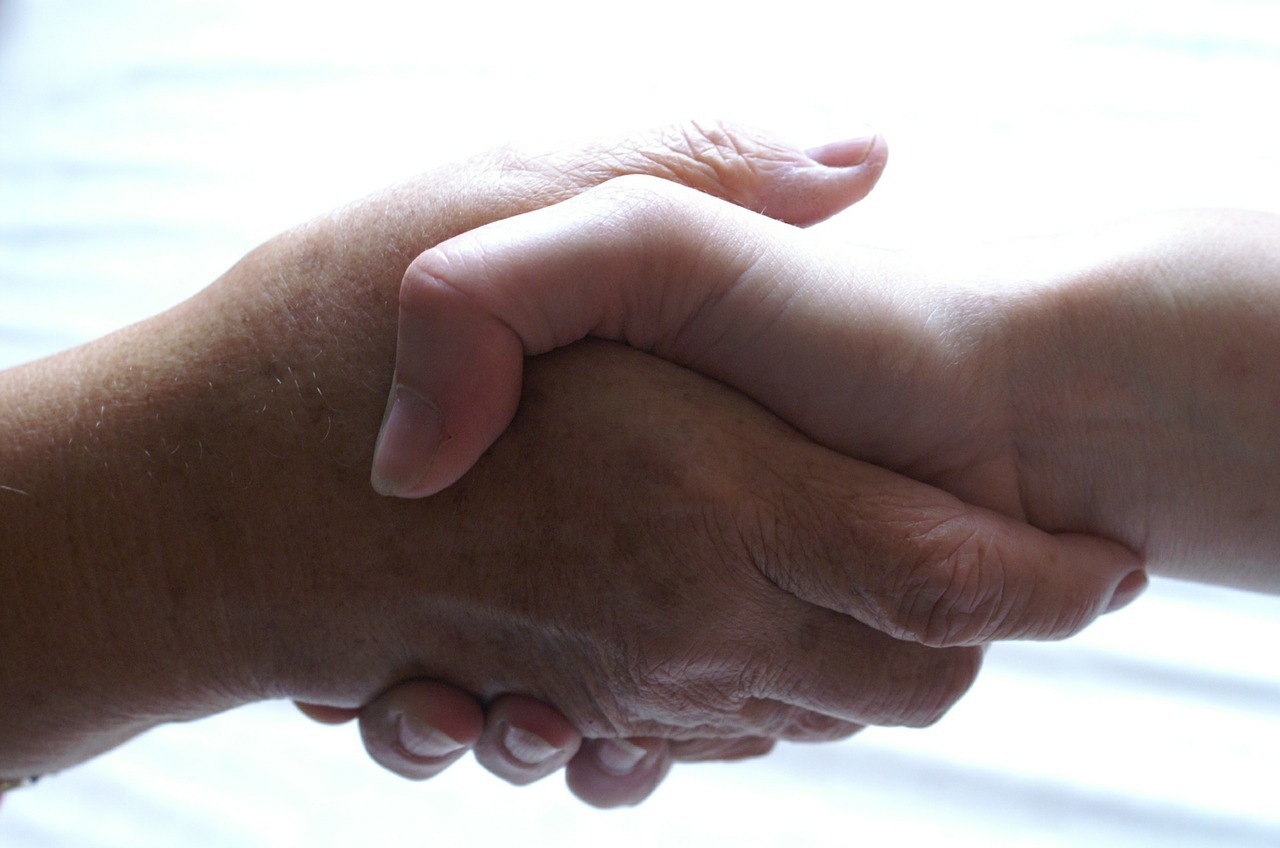 Hand schütteln