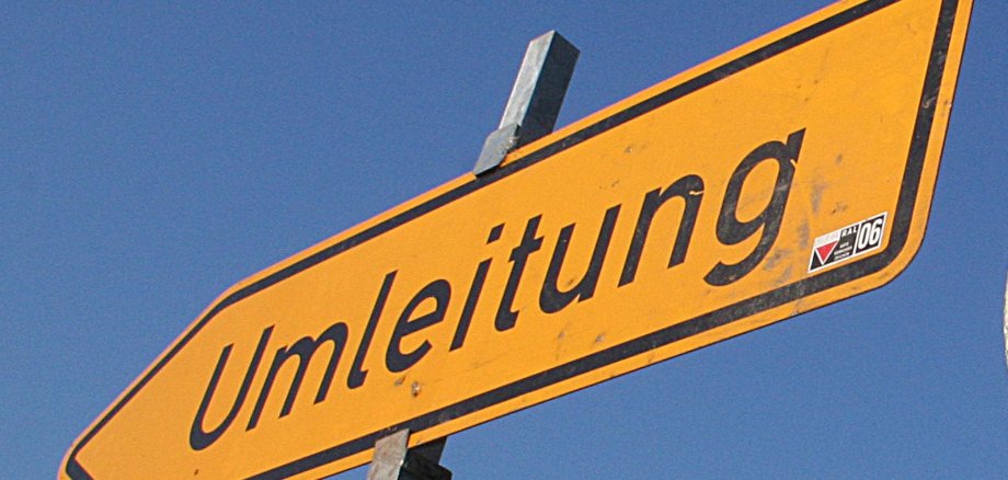 Verkehrsschild "Umleitung"