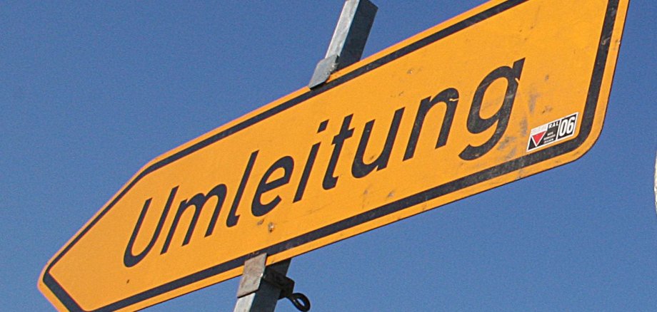 Verkehrsschild "Umleitung"