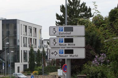 Parkleitsystem im Ingelheimer Stadtzentrum