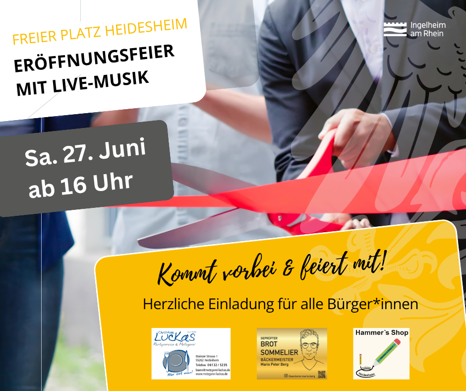 Eröffnung Freier Platz (Facebook-Post) - Einweihung Spielplatz